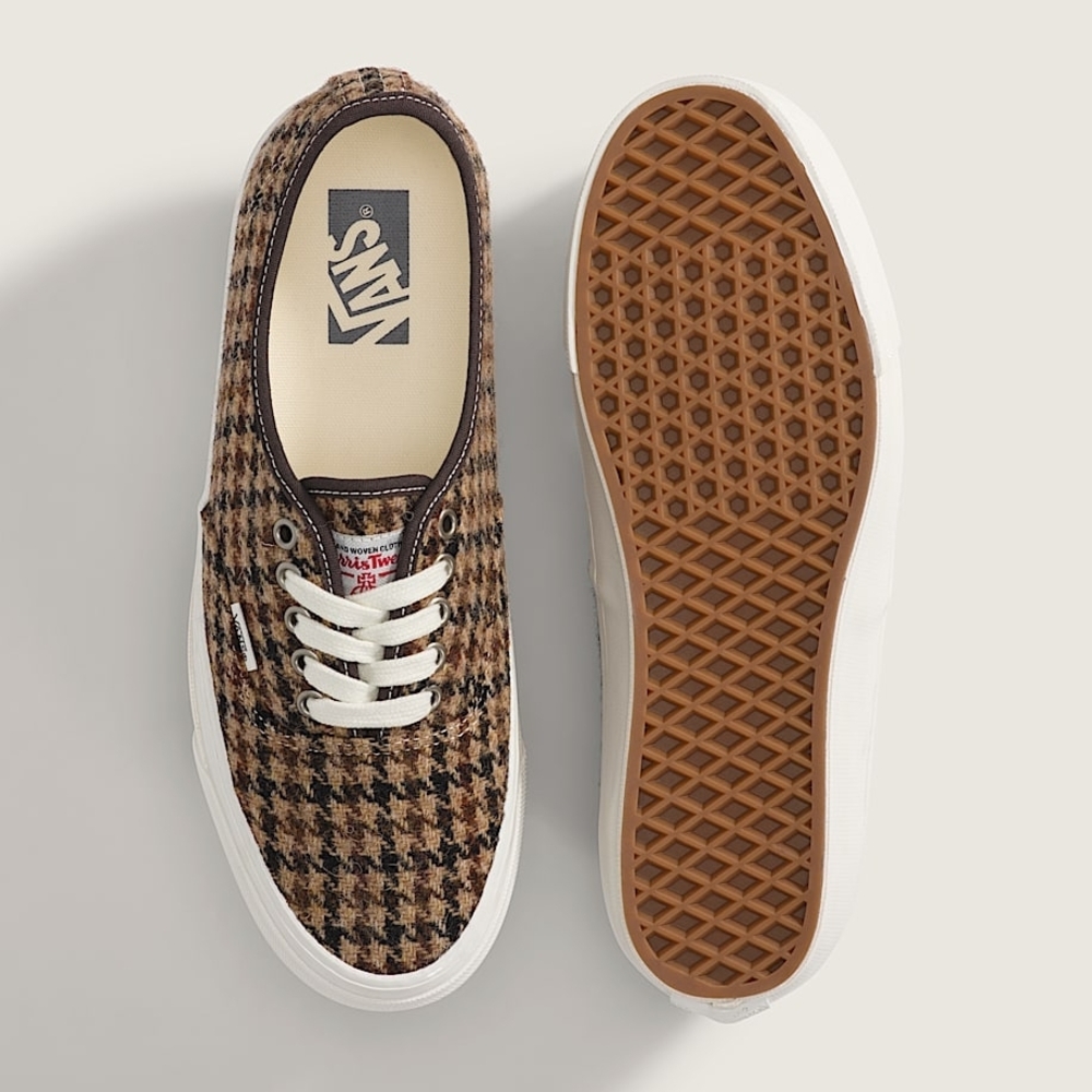 Vans Houndstooth Harris Tweed Brown Low Top Women's Size 10 - Picture 3 of 12